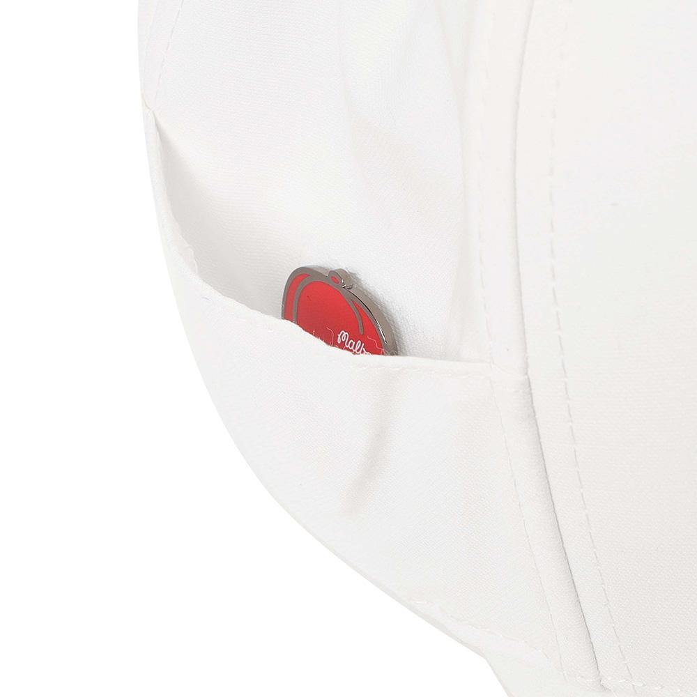 MALBON GOLF Side Panel Ball Marker Ball Cap Off White (Man)