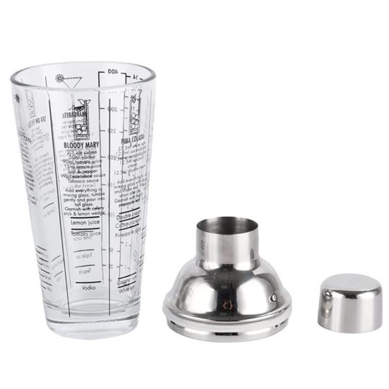 Shaker Per Cocktail Xavax In Vetro 400ml - Con Misurino E Ricette Incorporate - Foto 9
