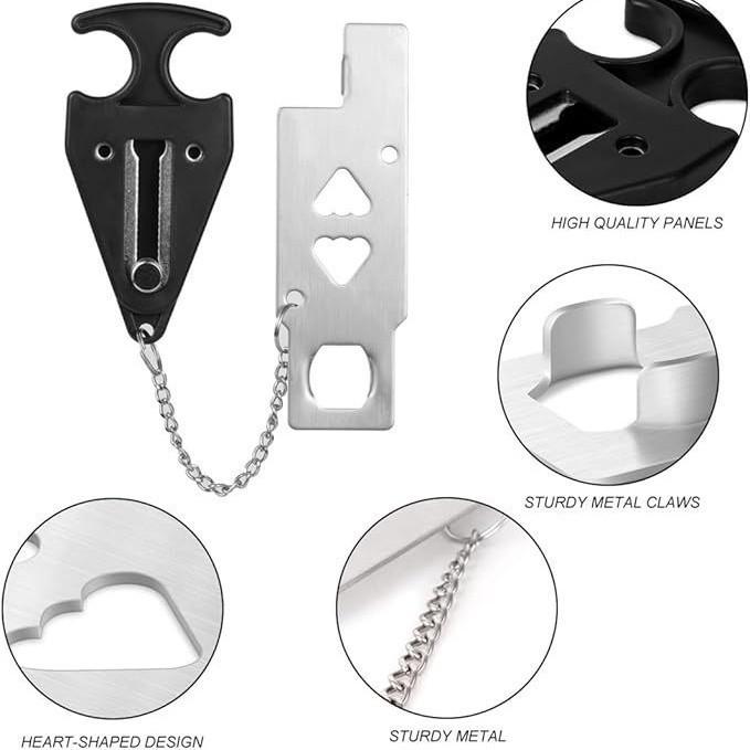 New Anti-Theft Doorstop Alarm: Door Wedge Gap Alarm for Hotel and Home