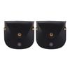 2pcs Compass Case PU Leather Vintage Compass Pouch for Pocket Watches Wristwatches Black
