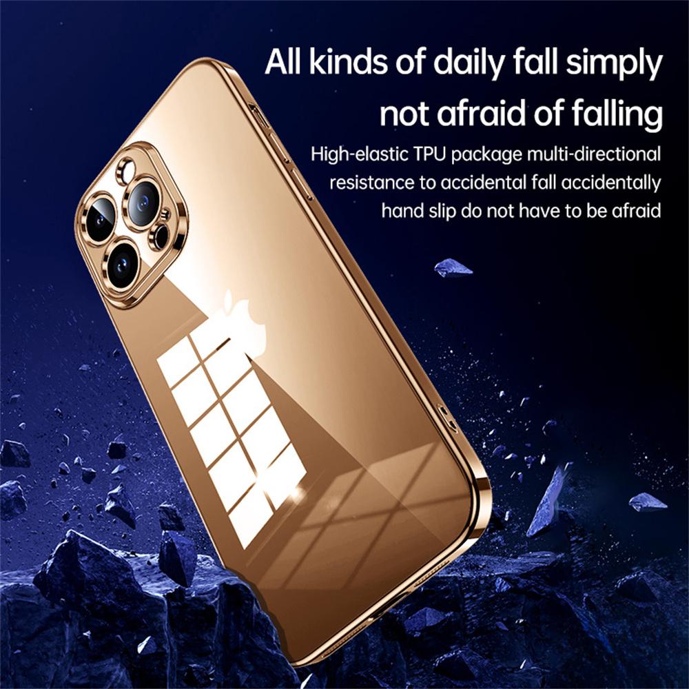 SULADA For iPhone 16 Pro Max Case Ultra-Thin Electroplated TPU Clear Phone Cover