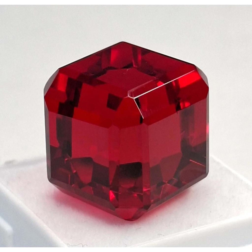 Ruby Red Mozambique Natural 47-49 Ct Cube Cut Fabulous Certified Loose Gemstone