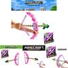 Minecraft Pink Bow And Arrow Toy For Kids Plastic Material 38*35.5cm Packaging Size