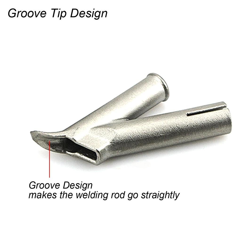 Nozzles Vinyl Welding Tools Nozzle Round/triangular Silver