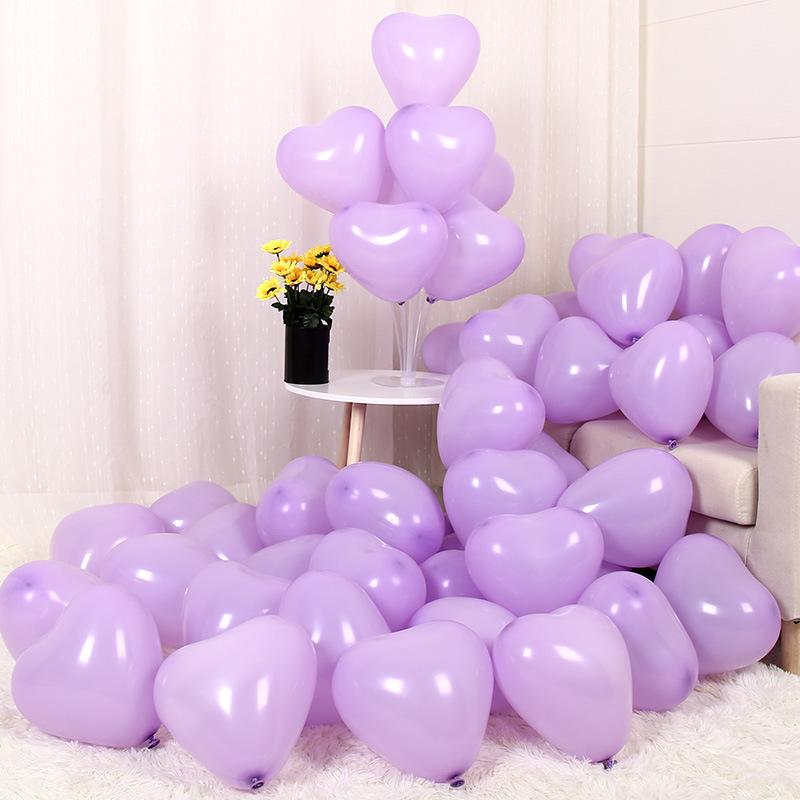 20/50 Stück 12 Zoll Süßigkeiten Macarons Herzform Latexballon Geburtstagsparty Dekorationen Hochzeitsdekorationen Kinderparty Globos Decor