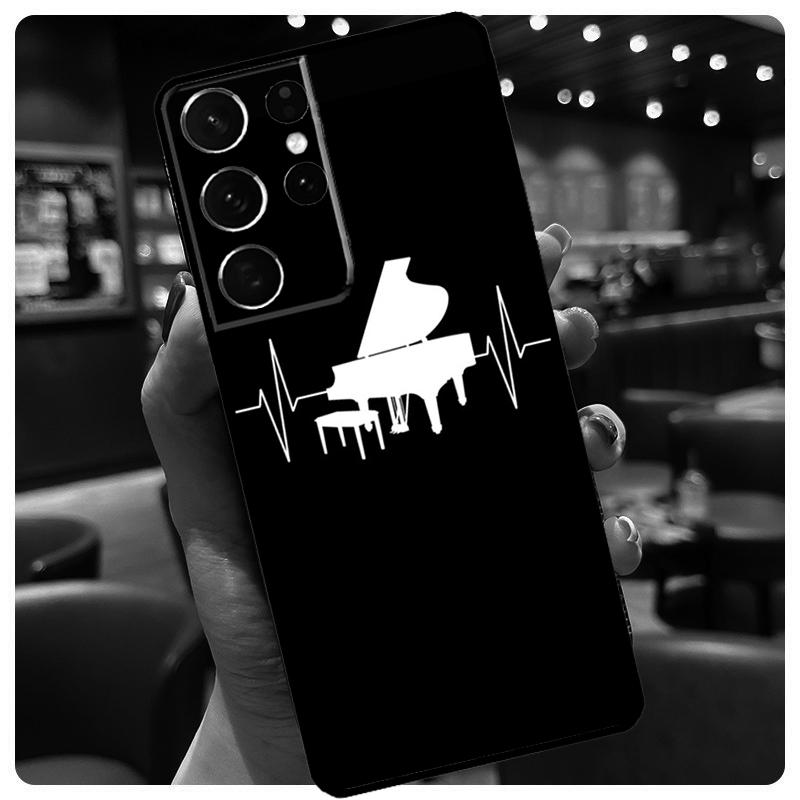 Music Piano Elegant Phone Case For Samsung Galaxy S24 Ultra S20 S21 S22 S23 S25 Ultra S9 S10 Plus S25 FE Cover