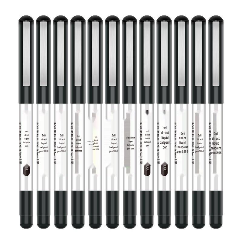 Deli S656 0.5mm Black Direct Liquid Rollerball Pen