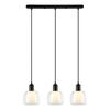 Lampa wisząca LAMEZIA PND-67594-3-BK+CL Italux