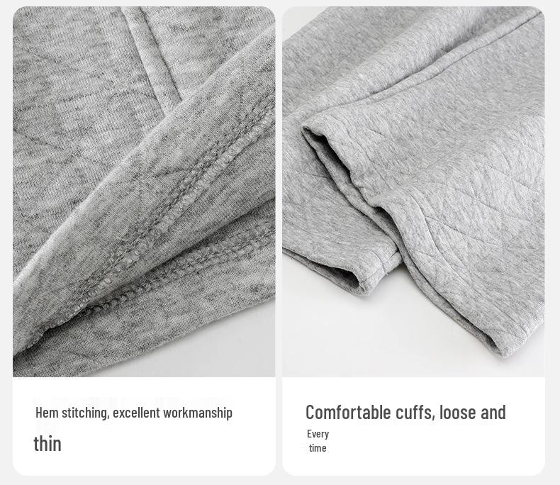 Three-layer Women's Winter Pajamas Set: Warm Long Sleeve Top & Pants in Casual Sporty Style for Autumn/Winter.