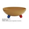 Frutero para encimera de cocina, Cesta de almacenamiento de plástico grande con soporte, Bol de servir multifuncional para centro de mesa de mesa de comedor