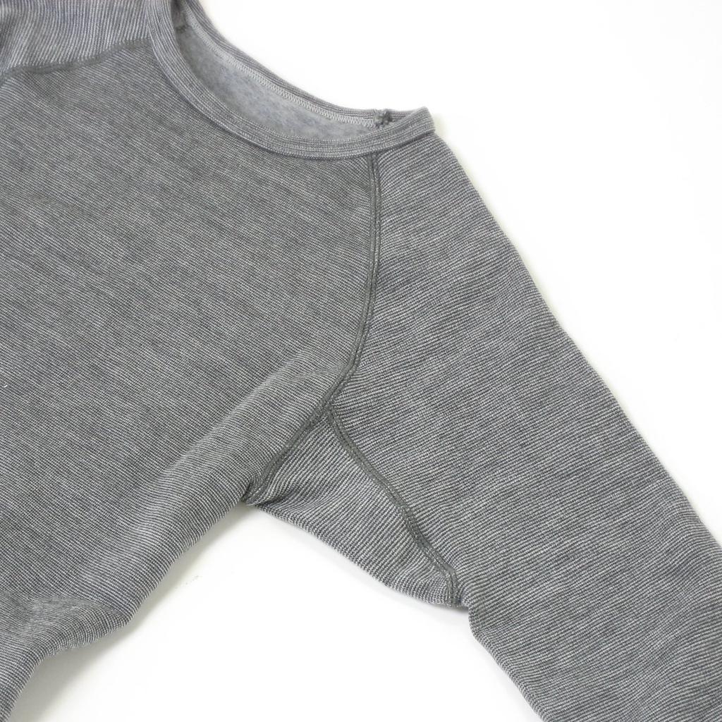 Mochihada Mochijoy Crew Neck Long Sleeve Shirt Thin and Slightly Thick Mesh Gray Innerwear Warm Winter Wear Winter Wear Motorcycle Fishing Golf