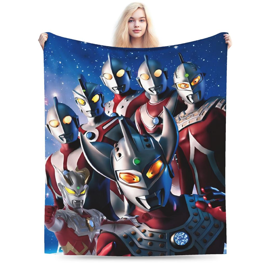 ULTRAMAN Plush Blanket Children Flannel Throw Blanket For Couch Chair Soft Design Quality Bedspread Gift