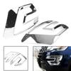 2Piece Car Front Bumper Fog Lamp Cover Fog Light Trim Replacement Accessories Silver For Ford Explorer 2016 2017