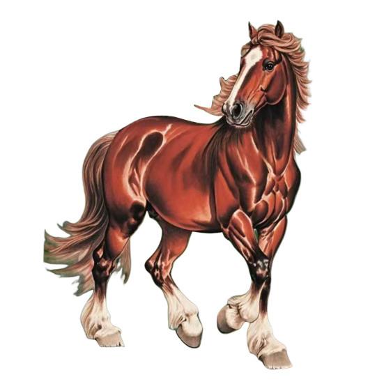 1/2/3/4 Pcs Horse Ornaments For Christmas Tree Metallic Rhinestones Horse