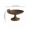 Decorative Bird Feeder Distressed Finish Vintage Iron Tray for Garden, Shop