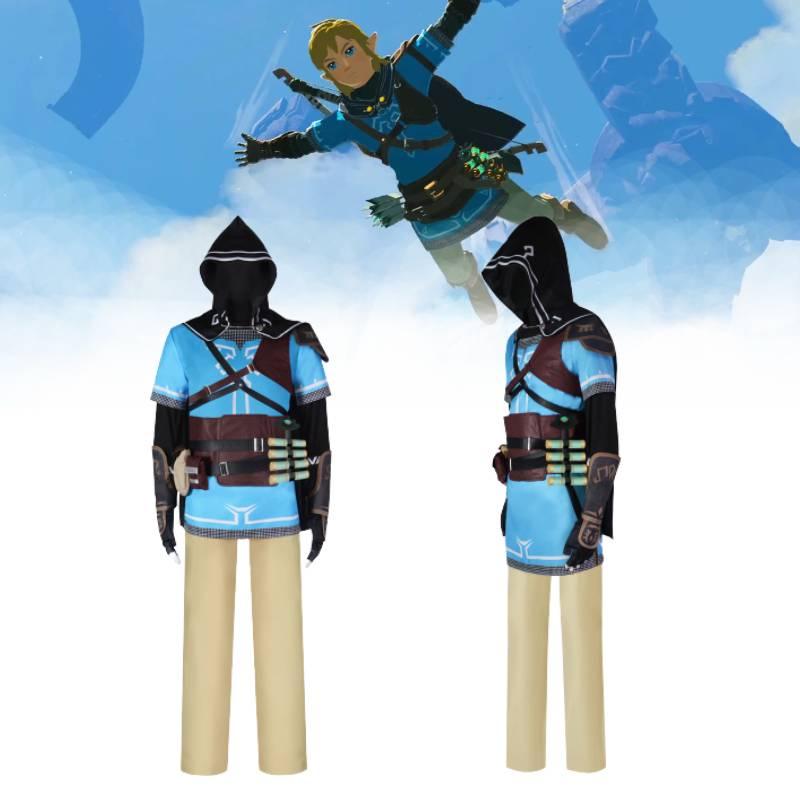 Das Legend Of Zelda Tears Of The Kingdom Link Cosplay Kostüm aus Polyester
