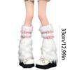 Womens Costume Buckle Faux Furs Warm Fuzzy Leg Warmers/Boot Sleeves/Boot Covers