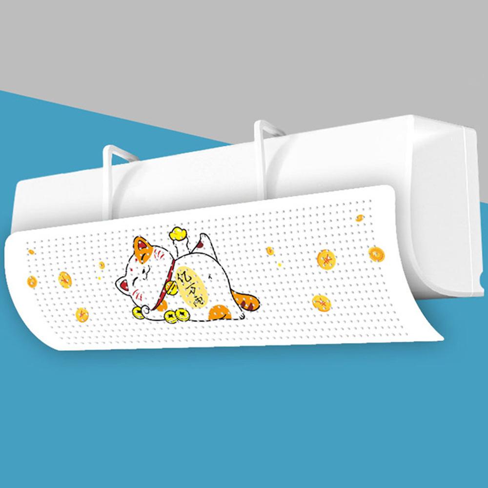 Cartoon Printed Hanging AC Wind Shield Anti Direct Blowing Outlet Baffle for Kids Bedroom Supplies