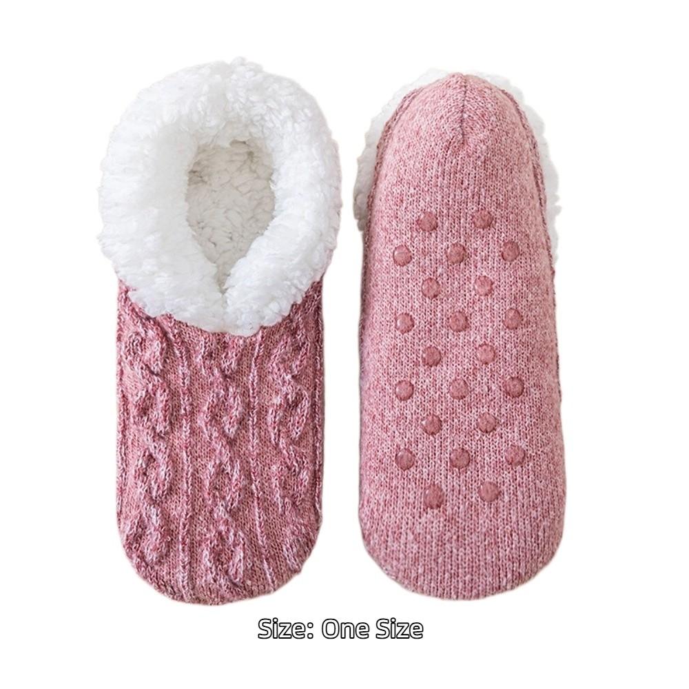 Fleece Thickened Sleep Socks Warm Lamb Fleece Socks Autumn Winter Carpet Home Socks  Women