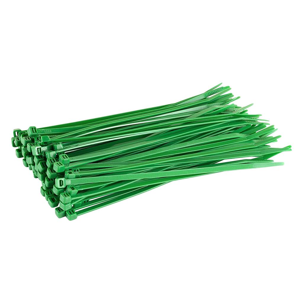 100pcs Cable Zip Ties Heavy Duty 4 Inch, Premium Plastic Wire Ties With 18 Pounds Tensile Strength,  Black Nylon Tie Wraps For Indoor And Outdoor