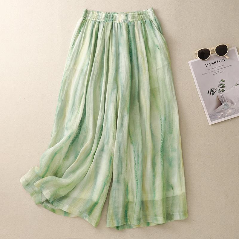 

DIMANAF Summer Plus Size Women High Waist Basic Pants Loose Casual Trousers Elastic Wide Leg Pants 2XL білий