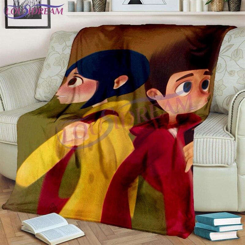 Horor Kreslený film Paranorman Throw Deka Flanelová deka Domácí dekorace Základy pokoje Deka Deka Pohovka a postel Deka