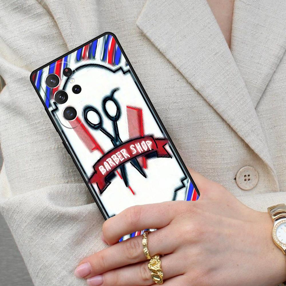 Barber Shop Hair Stylist Salon SOFT Cell Phone Case for Samsung Galaxy S26 Ultra S25 S24 S23 S22 S21 S20 Note10 Cover