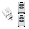 Universal Remote Control Mini Electrical Sockets 433MHZ Rf Smart Plug 220V 15A Single Sockets Switch for Home Appliance led