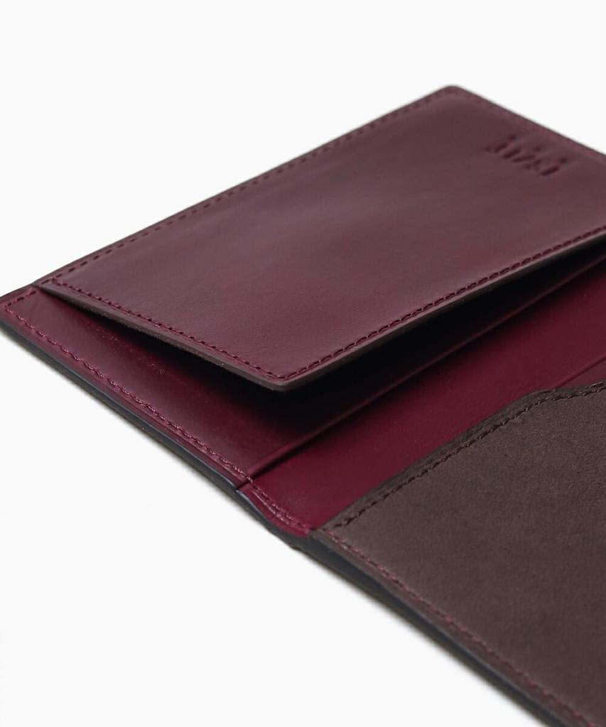 [ISIT] Men's Leather Business Card Holder (Lamb) No. 934611 (Chocolate)