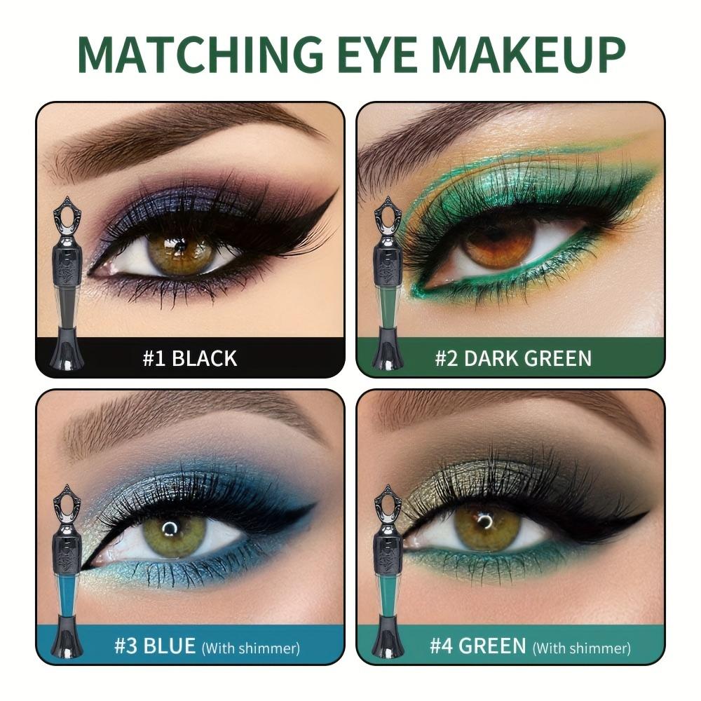 Powder Eyeliner 100% Natural Powder Long-Lasting Eyeliner Arabic Liner (Black/Green) Eyeliner for Middle Eastern Africa Women