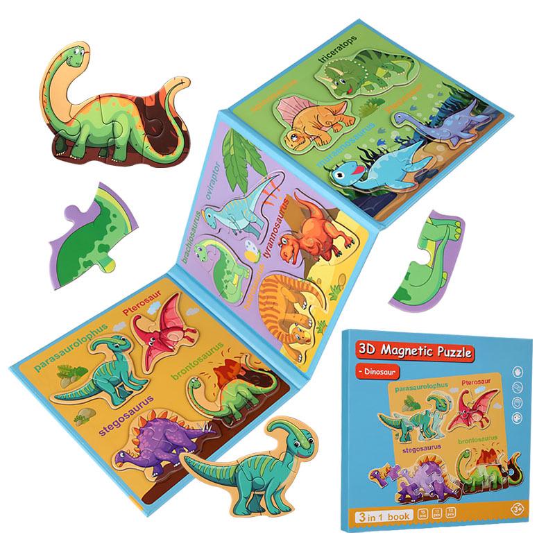 Magnetic Puzzle Board for Kids Ages 1-6: Early Education & Logic Development