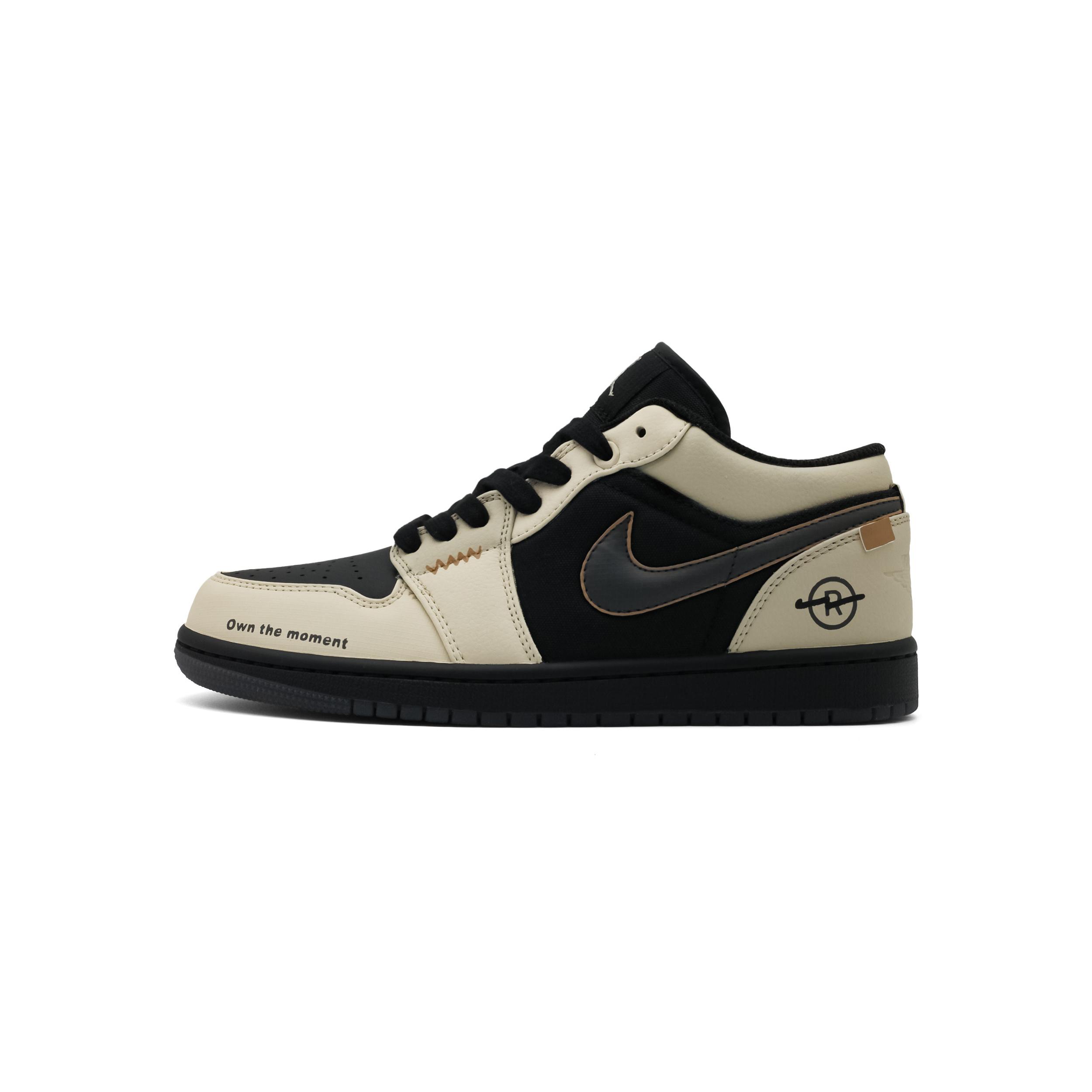 

Jordan Air Jordan 1 Abrasion Resistant Abrasion Resistant Low top Vintage Basketball Shoes Unisex Black Brown HV5968-001(team246-) 35.5