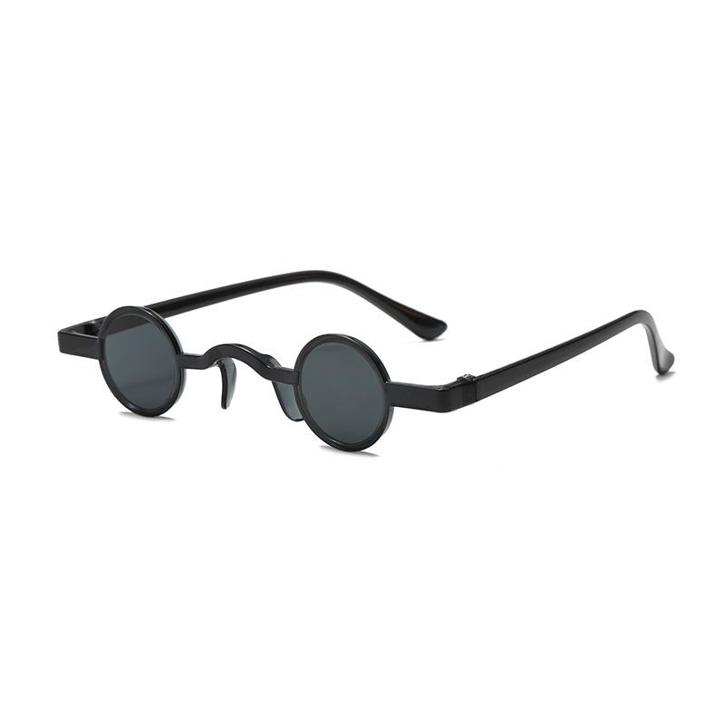 

Мини Очки Модные Круглые Ретро Свадебная Вечеринка Маленькая Оправа Солнцезащитные Очки Персонализированные Солнцезащитные Очки черный серый