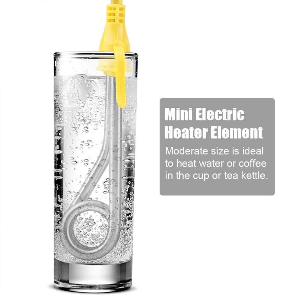 Mini Electric Heater,600W Mini Boiler Hot Water Coffee Immersion Travel Use CN Plug 220V,for Household, Office, University Dorm or Travel Use