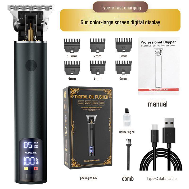 Retro Multifunctional TYPE-C Fast Charging Portable Hair Clipper