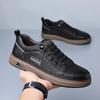 Casual Leather Shoes Men'S  Spring New Soft Leather Cowhide Mens Shoe Soft Sole Versatile Daily Board Shoes Men Loafers Male