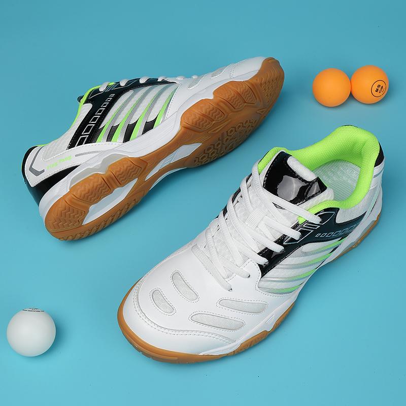 Breathable Table Tennis Shoes for Couples, Anti-Slip Low Top Sneakers, Shock-Absorbing Tennis Footwear, New, 2025