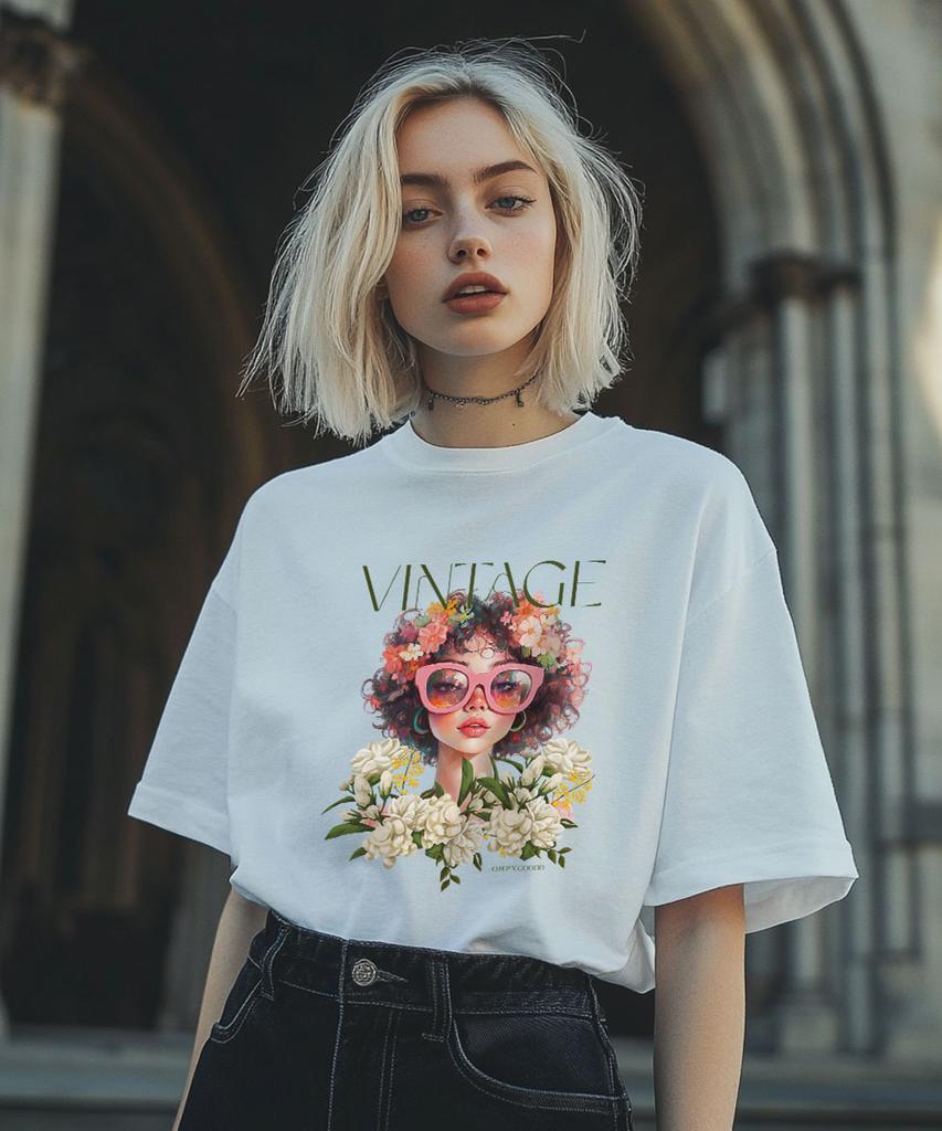 ONEHUNDREDPERCENT FOR WOMAN Ohpxgoodd Vintage Semi-Oversized Short Sleeve Tee