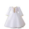 Abito da damigella ricamato a maniche lunghe - Abito da principessa formale per bambini piccoli e medi