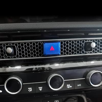 Onami 11CIV-15-BL Civic Doppelblitz Warnblinkschalter Innenraumverkleidung Honda Neues Modell CIVIC FL1 Aluminium 1P [Blau]