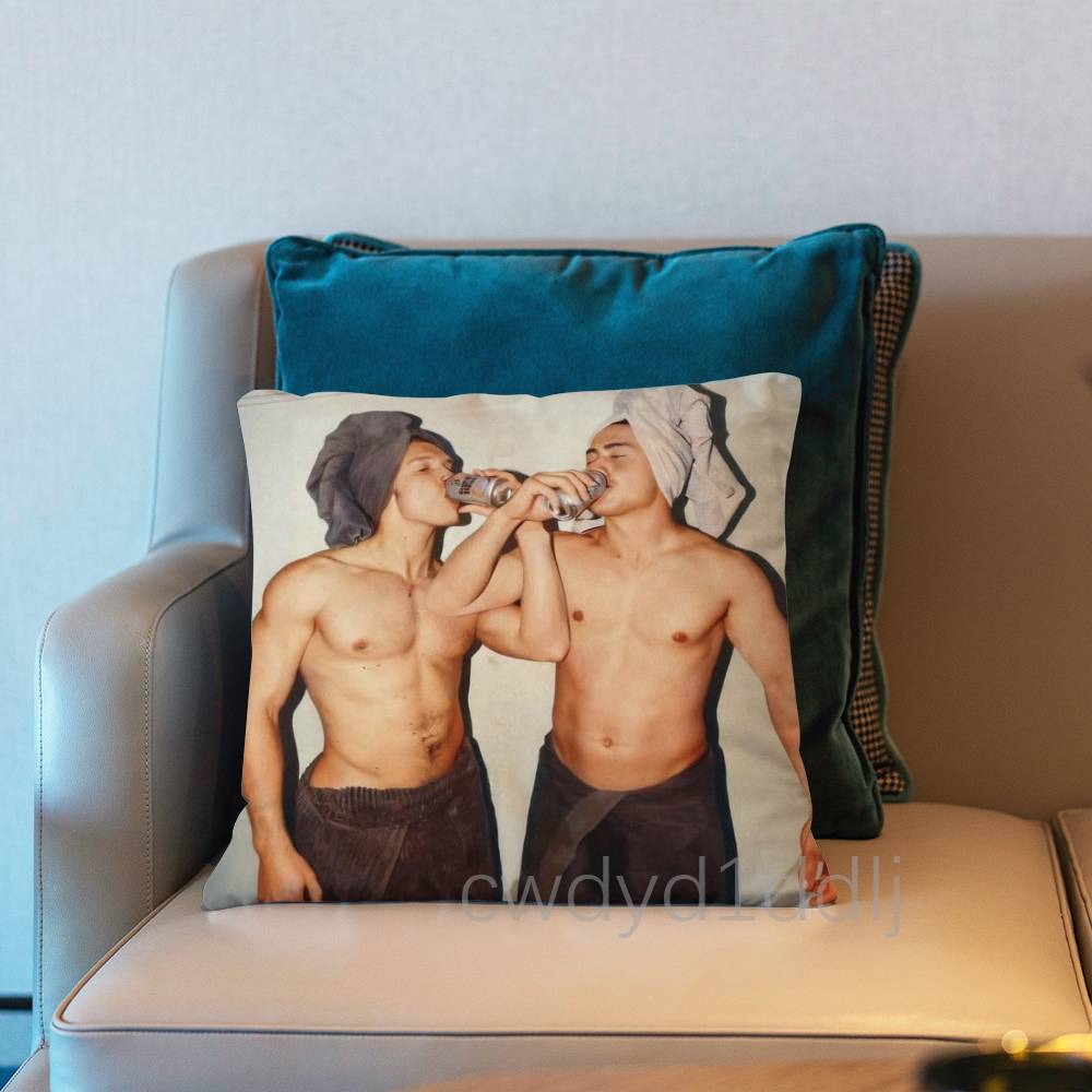 H-Heated Rivalry Popular Pillow Case Short Plush Sofa Decorative Gift Home Double-sided Printing Cushio