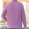 Damen Nerz Fleece Pullover Winter Dick Gestrickter Pullover Strickwaren Halbturtleneck Warmes Strickoberteil Plüsch Pullover