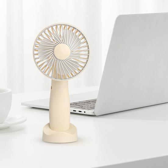 Mini Desk Fan Phone Holder 180 Degrees Adjustable USB Rechargeable Summer Handheld Cooling Fan Portable Mini Personal Fan with Base
