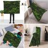 Green Digital Camo Print Flannel Blanket Military Camouflage Soft Warm Throw Blanket Sofa Bed Outdoor Hunting Home Decor Gift