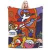 Bequeme Reguläre Zeigt Cartoon Anime Decke Stuff Sofa Dekorativ Decke Überwurf Super Warm Fleece für Auto