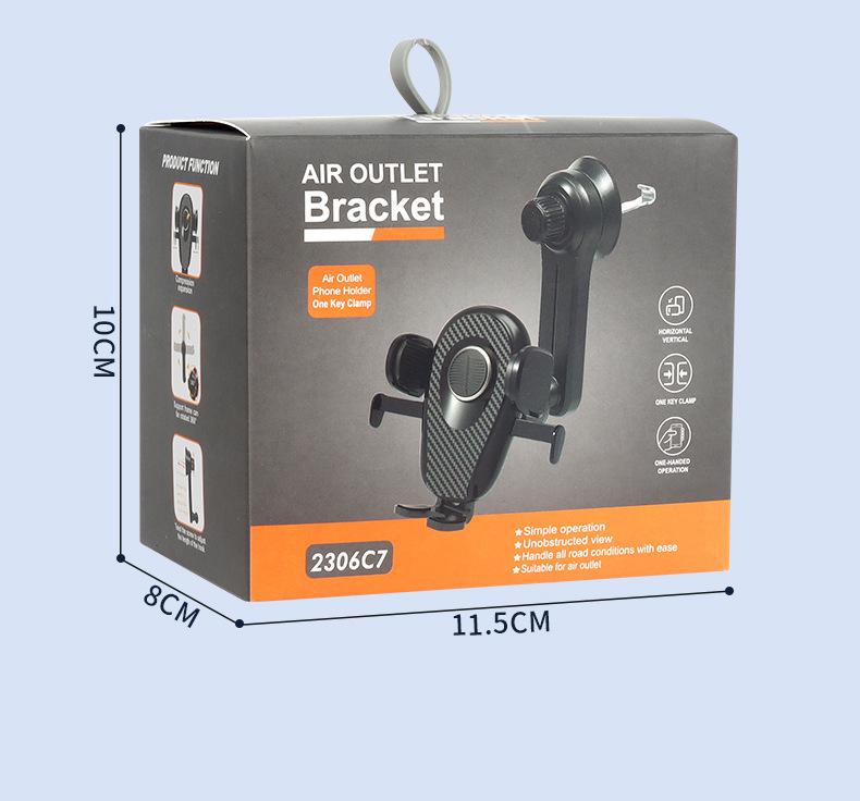 Universal 360° Rotating Car Air Vent Phone Holder - Shockproof & Stable for Navigation