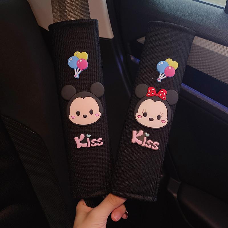 Cute Cartoon Car Seat Belt Shoulder Pad Cover For Summer Long-lasting Four Seasons Female