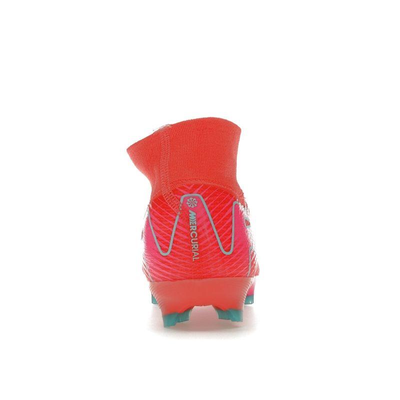 Nike Zoom Mercurial Superfly 10 Pro FG Mad Energy Pack Unisex Sneakers Red Ember-Glow Aurora-Green HF9433-800