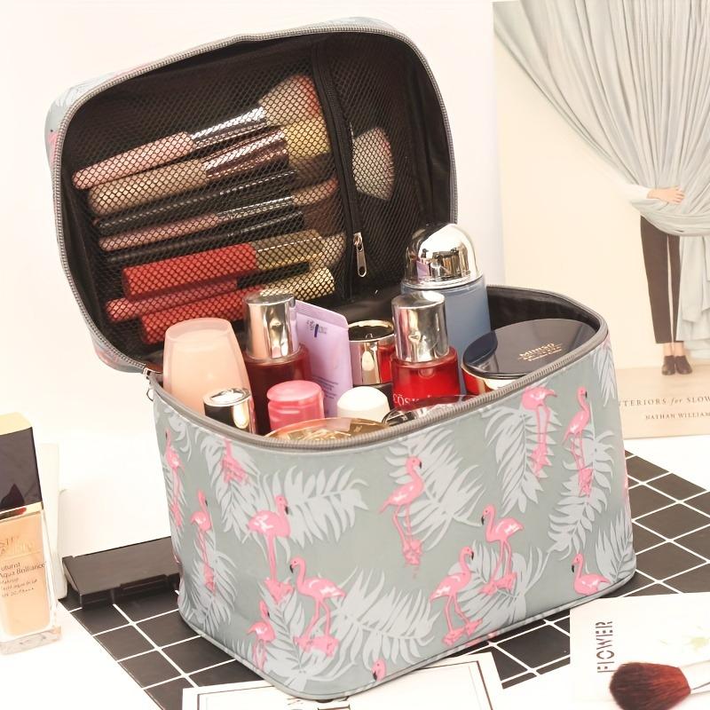 1pc Portable Women Makeup Bag High Capacity Toiletries Organizer Storage Cosmetic Cases Zipper Wash Beauty Pouch Travel Bag