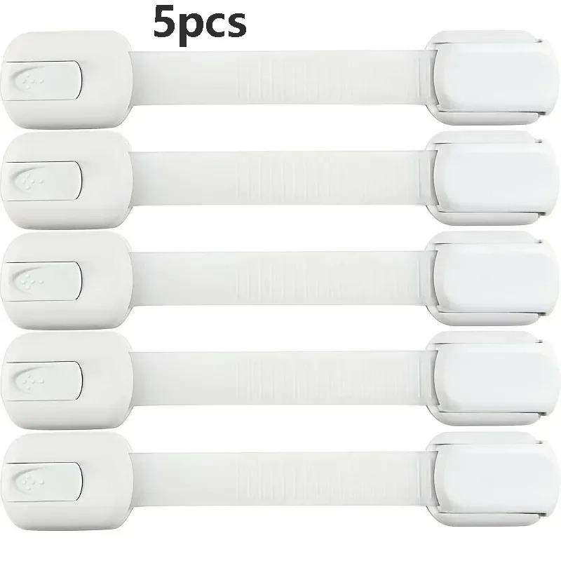 1/3/5/10Packs Baby Safety Lock Drawer Child Safety Cabinet Locks Adhesive Cabinet Drawer Door Latches Baby Safe Straps